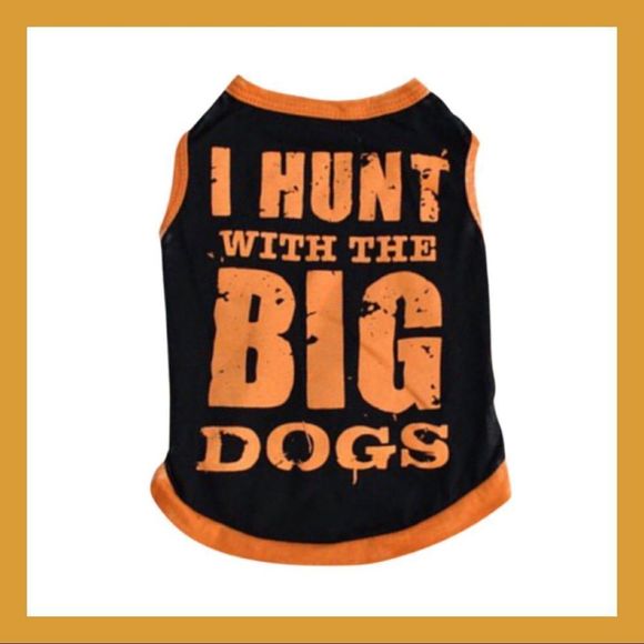 Other - 🎉HP🎉 2/$10; 4/$15: LAST ONE!! NWOT “I hunt with the big dogs” Little Pet Tee: L